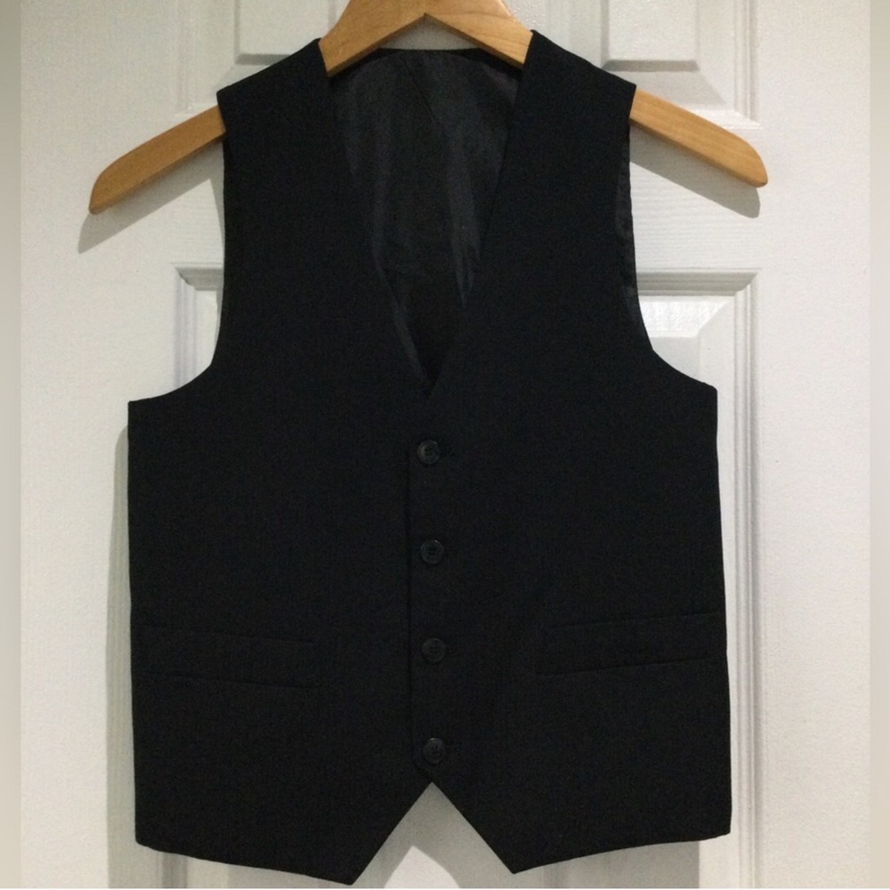INC International Company Formal Black Vest (Set of 2)